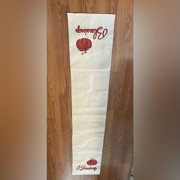 Table Runner With Blessings Embroidery Thanksgiving Decor Easter Picnic - Picture 6 of 6